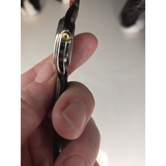 University Of Nebraska Cornhuskers Quartz Watch with Brown Leather Band EUC - Picture 7 of 7